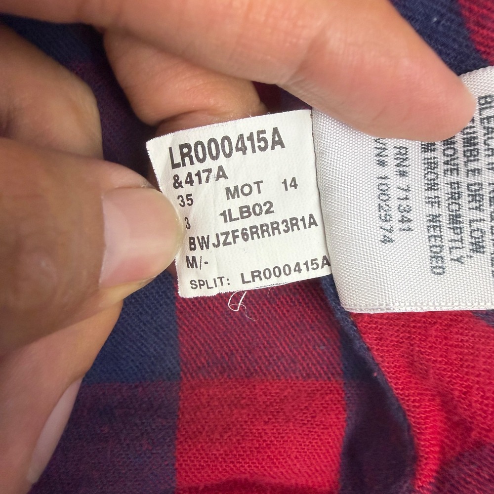 LL Bean Womens Flannel Lined Denim Trucker Jacket Blue Medium 500337 - Picture 8 of 16